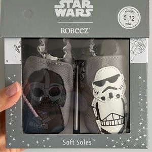 New Robeez Star Wars soft sole baby shoes 6-12 months